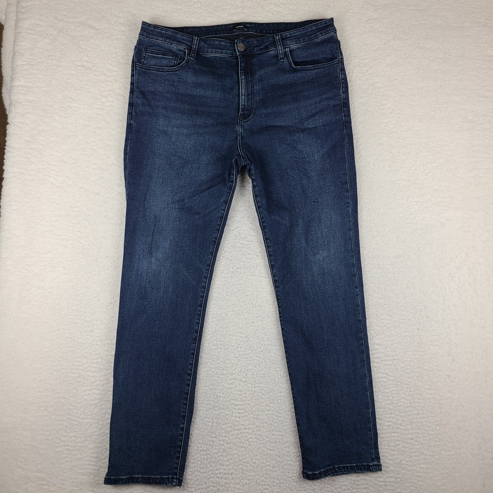 EXPRESS Jeans Mens 38x32 Blue Skinny Fit Dark Wash Denim